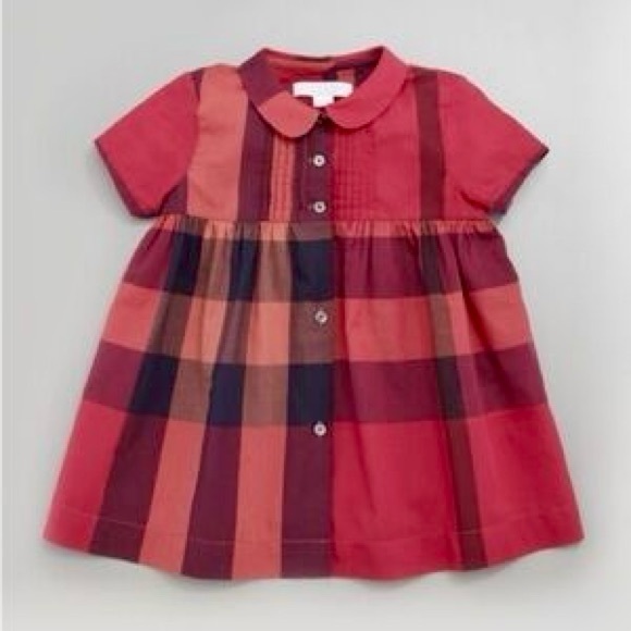 Burberry Other - Burberry Children’s Girls Plaid Button-up Short Sleeve Dress